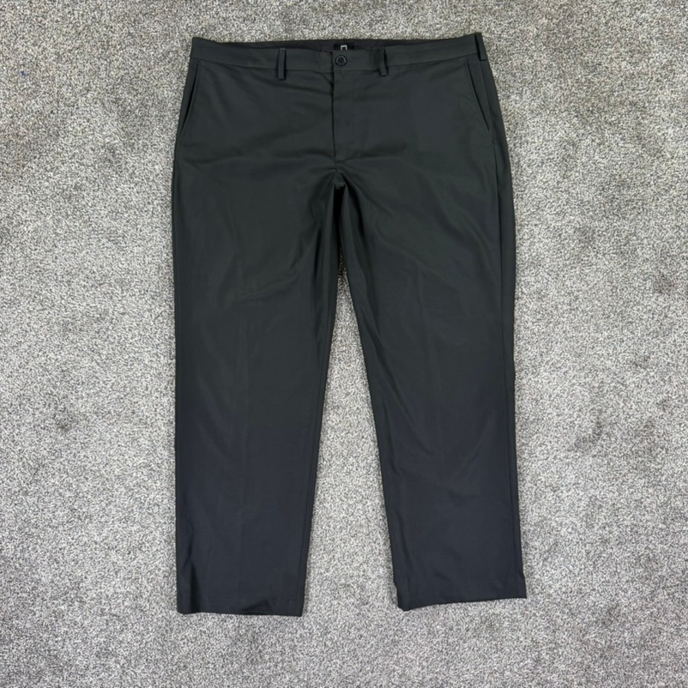 SCOTTEVEST Hidden Pocket Travel Pants Mens 42x30 Black Straight Leg SEV02